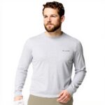 T-shirt Columbia manches longues logo coton bio homme