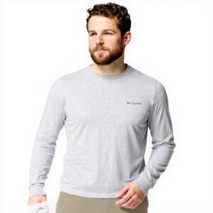 T-shirt Columbia manches longues logo coton bio homme