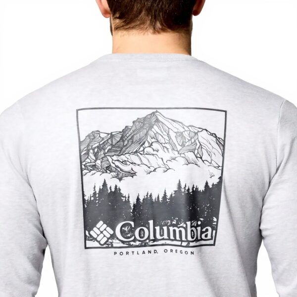 T-shirt Columbia manches longues logo coton bio homme