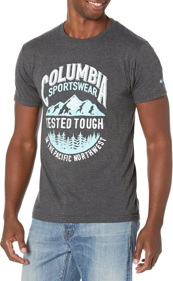 T-shirt sport homme Columbia graphique coton confortable-0