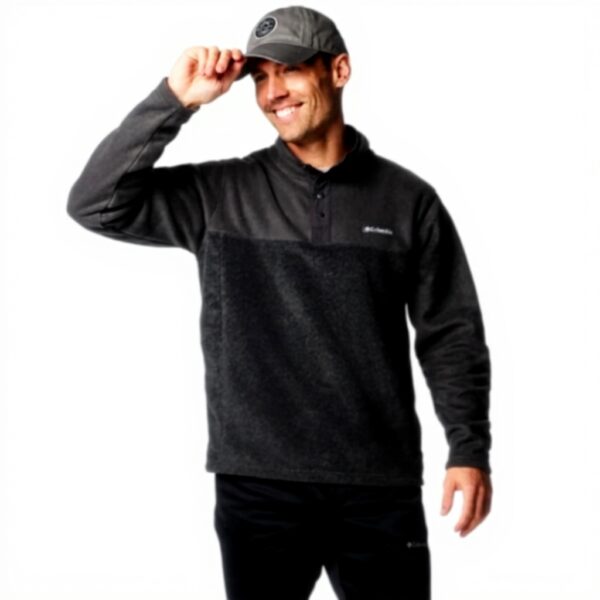 Sweatshirt Columbia Homme Polaire Demi-Pression Confort