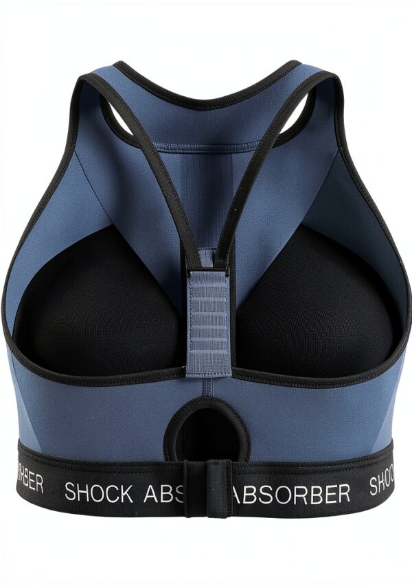 Soutien-gorge sport Shock Absorber Noir 80E zip avant-5