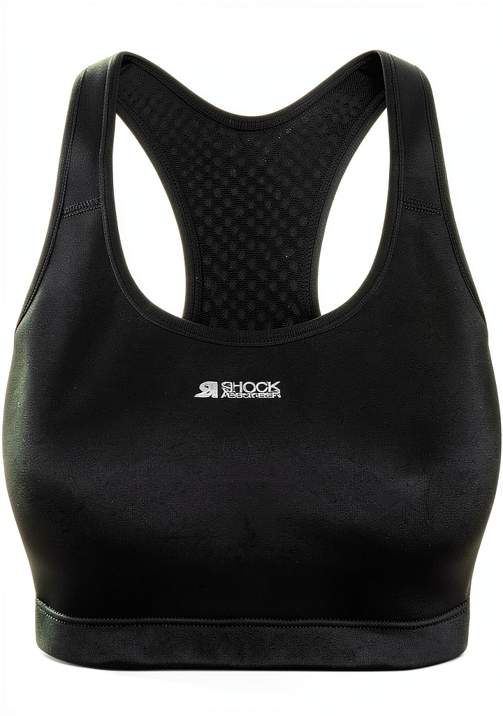 Femme portant le soutien-gorge de sport Shock Absorber lors d'une séance de running