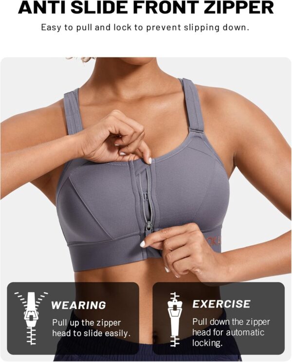 Soutien-gorge de sport femme ajustement complet Power Maille-4