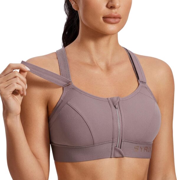 Soutien-gorge de sport femme ajustement complet Power Maille-0