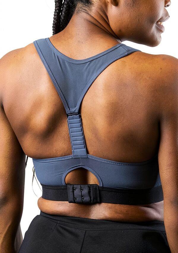 Soutien-gorge sport Shock Absorber Noir 80E zip avant-3