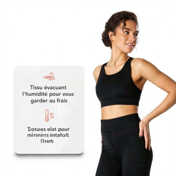 Soutien-gorge sport FM London respirant dos nageur femme-2
