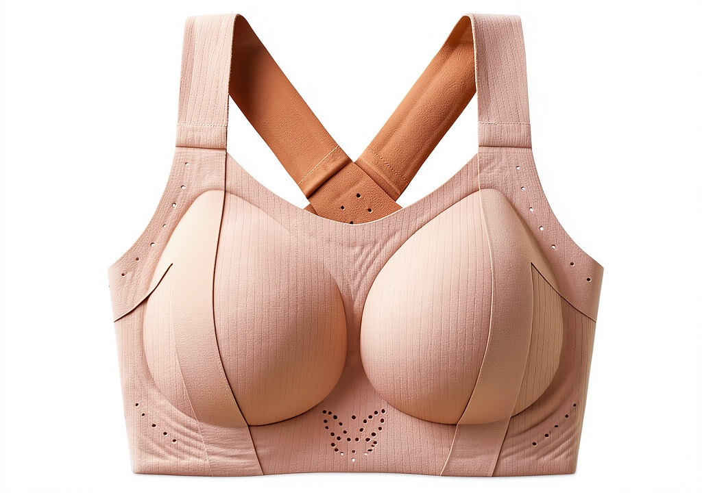 Femme portant le soutien-gorge Necalisi lors d'une séance de yoga