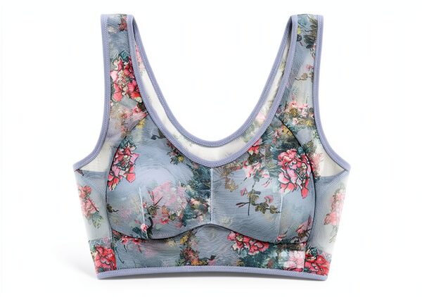 Soutien-gorge sport femme fort maintien coton sans couture