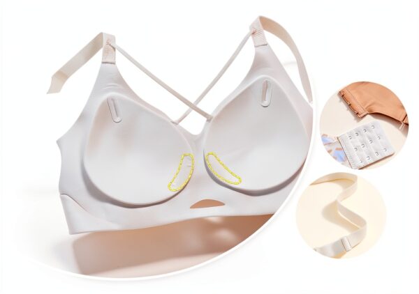 Soutien-gorge sport Necalisi femme sans armatures coton-3