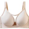 MOONBADI Brassiere sport femme sans couture polyester-0