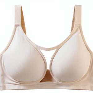 MOONBADI Brassiere sport femme sans couture polyester-0