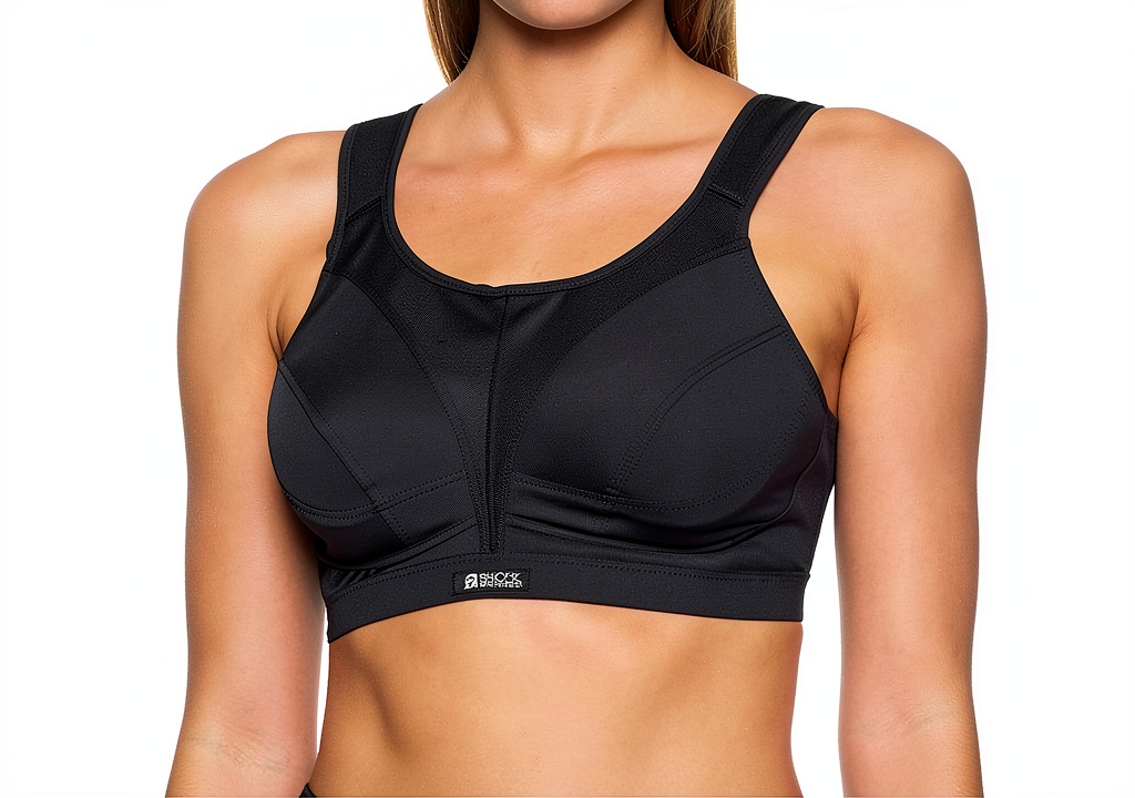 Femme portant le soutien-gorge de sport Shock Absorber lors d'une séance de fitness