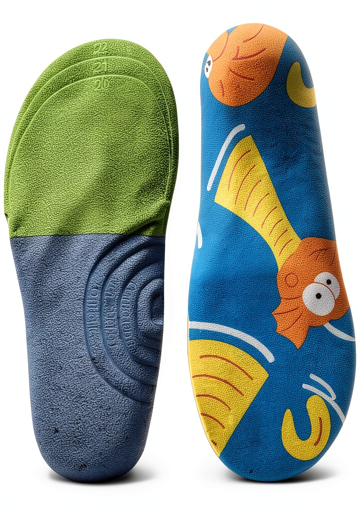 Semelles Boowhol avec gel amortissant montrées en détail
