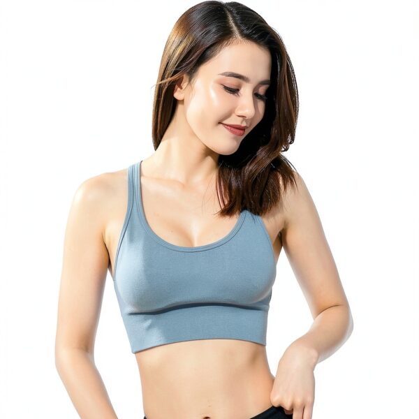 Soutien-gorge sport femme confortable sans coutures yoga-1