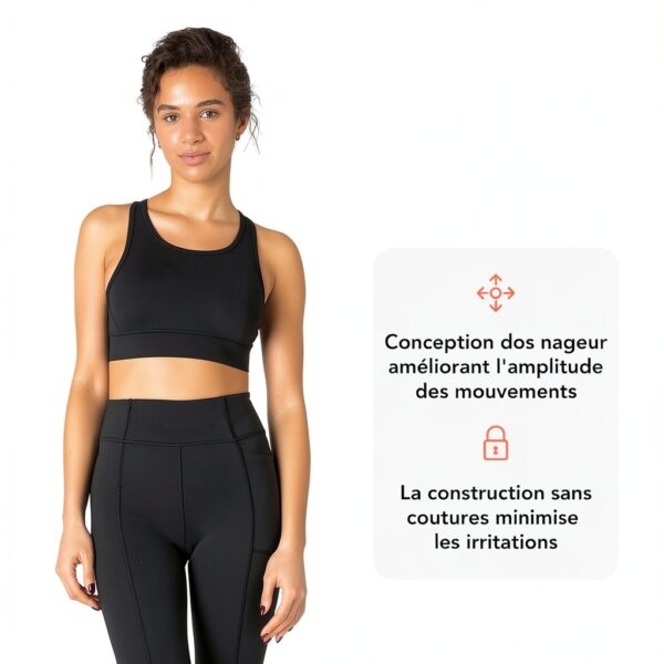 Soutien-gorge sport FM London respirant dos nageur femme-1