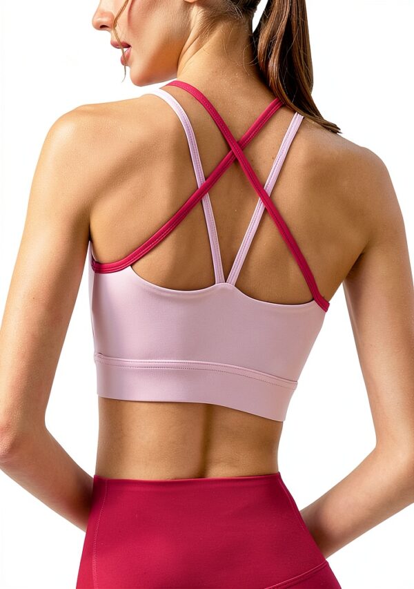 Soutien Gorge Sport Femme Yimutian Dos Croisé Fitness Yoga