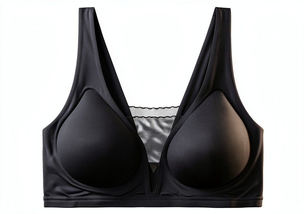 Brassière sport MOONBADI porté sous un t-shirt moulant