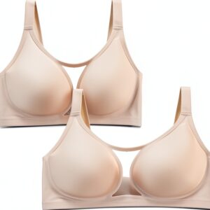 MOONBADI Soutien-gorge sport femme sans couture confortable-0