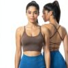 Femme soutien-gorge sport yoga confortable sans coutures-4