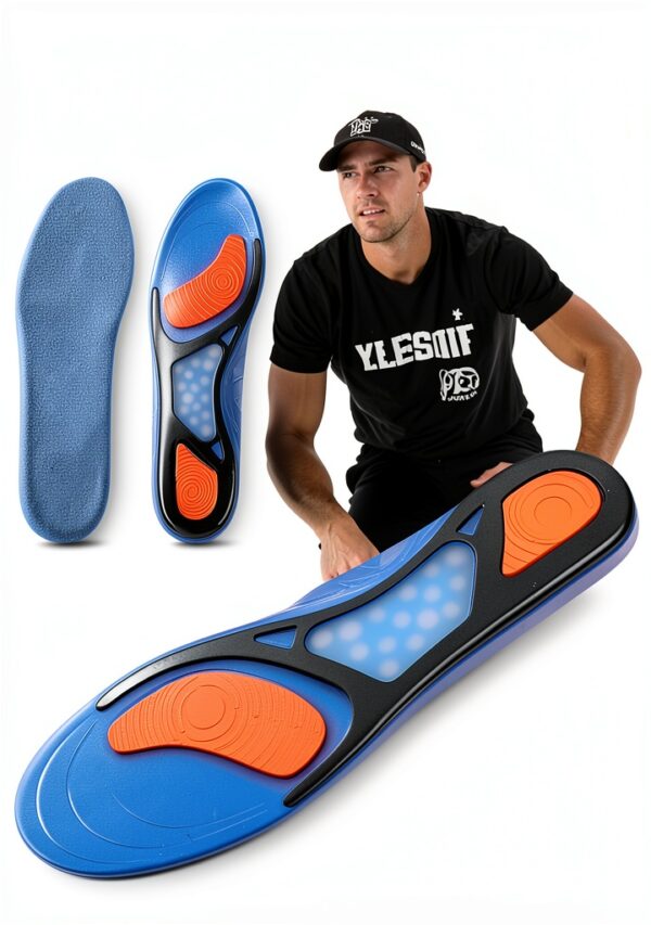 Semelles gel SOLO ACTFIT antibactériennes unisexes sport-3