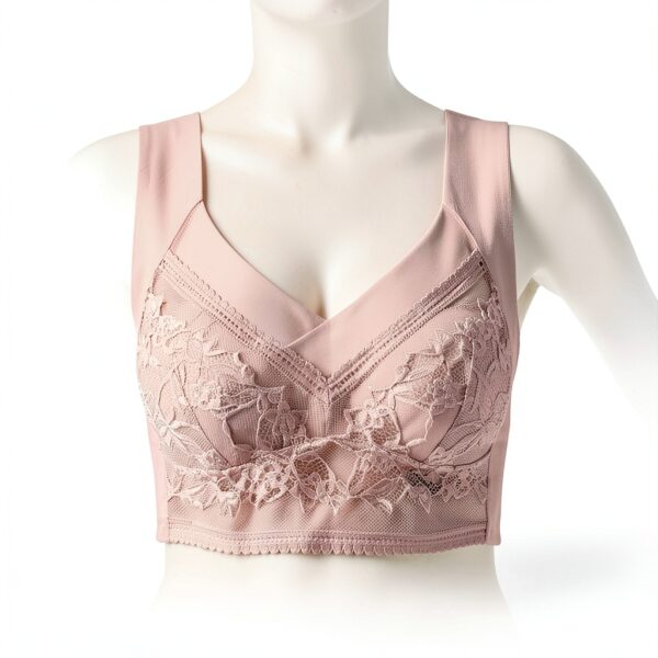Soutien-gorge dentelle femme bralette sans armature push up-1