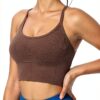 Femme soutien-gorge sport yoga confortable sans coutures-2