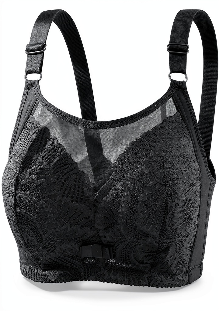 'Soutien-gorge Uwdiohq sans armatures en couleur noire'