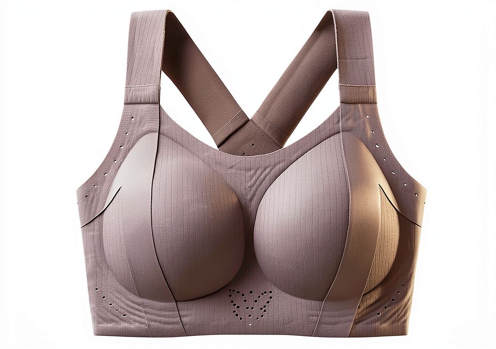 Femme portant le soutien-gorge Necalisi lors d'une séance de yoga