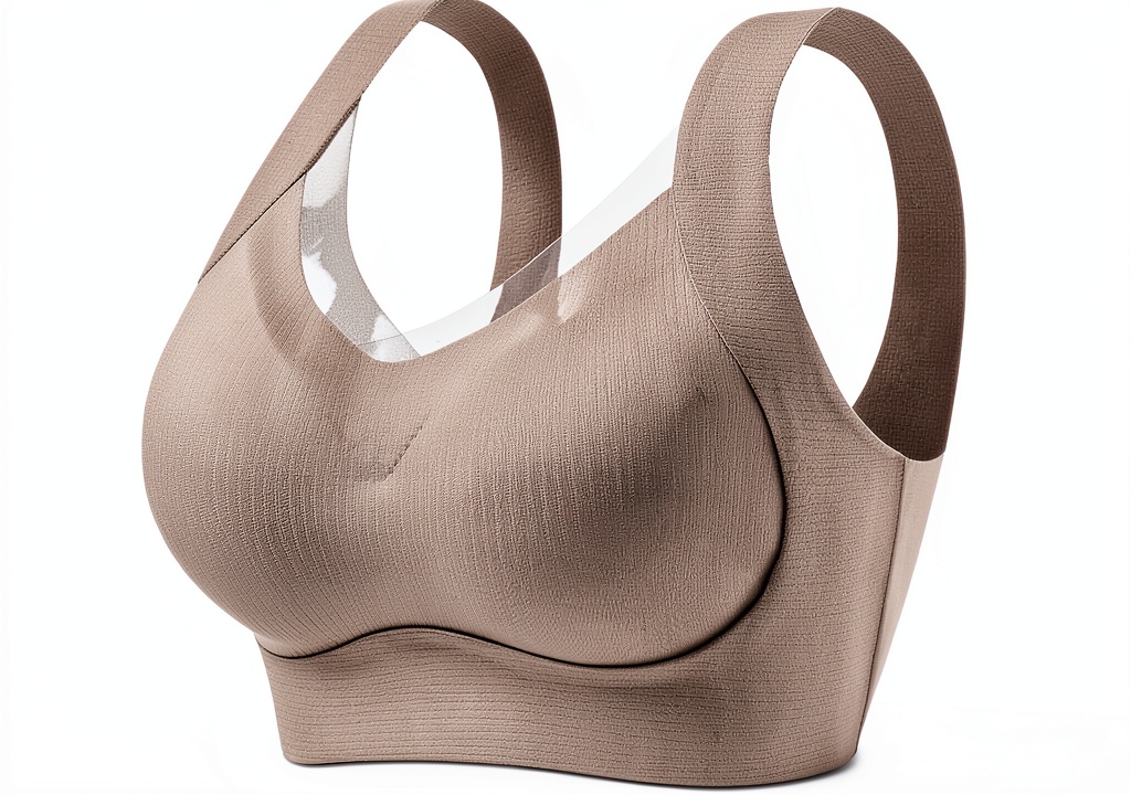 Soutien-gorge Uwdiohq sans couture porté sur un buste féminin