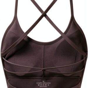 Femme soutien-gorge sport yoga confortable sans coutures-0