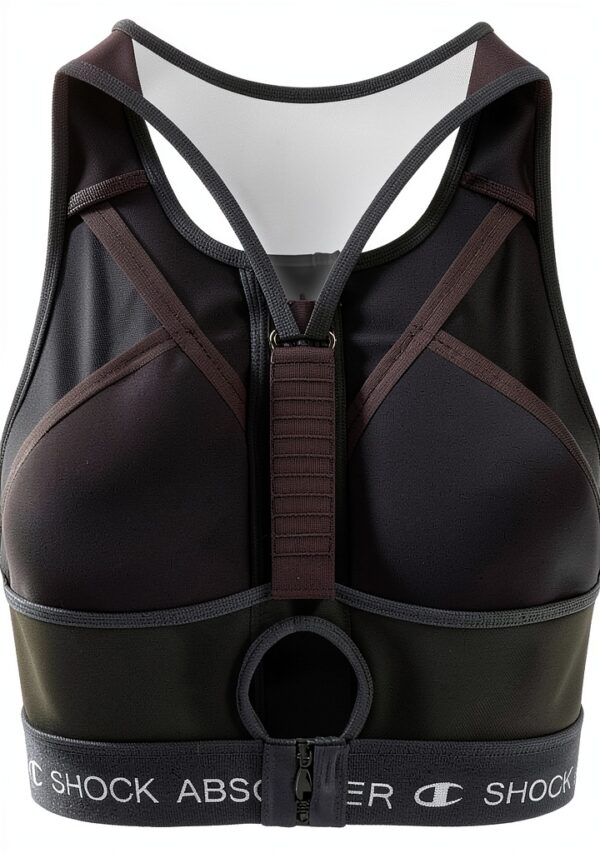 Soutien-gorge de sport Champion noir maintien fermeture-3