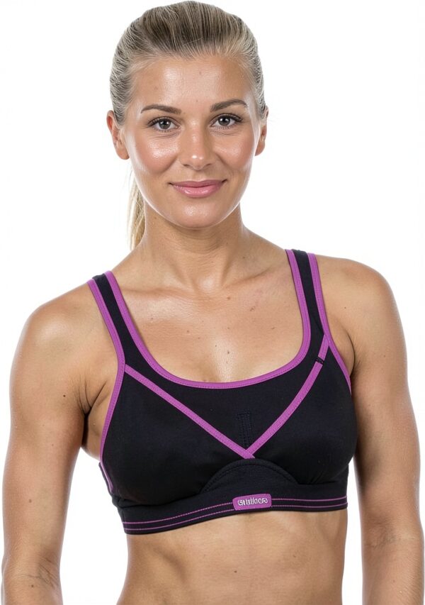 Shock Absorber Brassière Sport Multicolore Noir Violet Femme-0