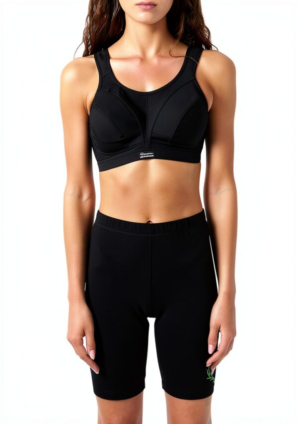 Soutien-gorge de sport Champion Active D+ Femme Noir Blanc-2