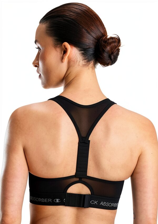 Soutien-gorge de sport Champion noir maintien fermeture-1