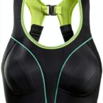 Soutien-gorge de sport Shock Absorber Noir Citron Vert 30D-0