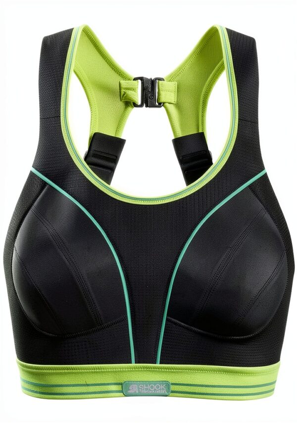 Soutien-gorge de sport Shock Absorber Noir Citron Vert 30D-0