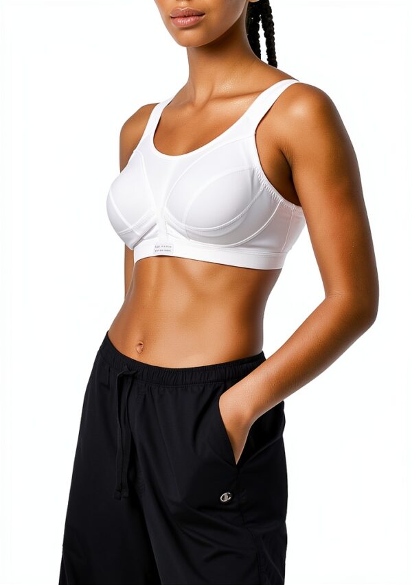 Soutien-gorge de sport Champion Active D+ Femme Blanc Noir-2