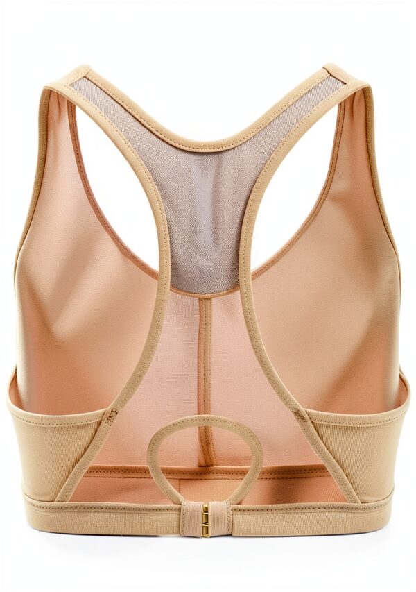 Soutien-gorge sport Champion beige confortable femme-3