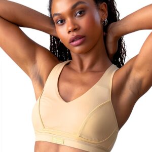 Soutien-gorge sport Champion beige confortable femme-0