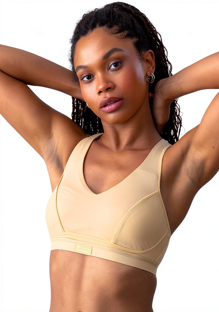 Femme portant le soutien-gorge de sport Champion lors d'une séance de fitness