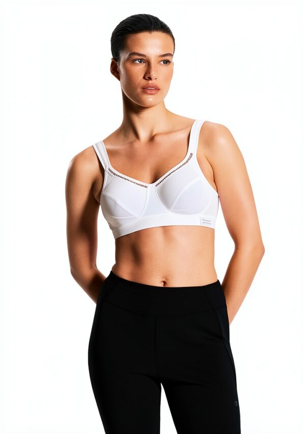 Soutien-gorge de sport Champion Noir Blanc soutien élevé-1
