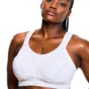 Soutien-gorge de sport Champion Active D+ Femme Blanc Noir-1
