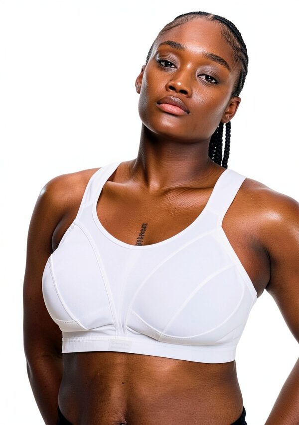 Soutien-gorge de sport Champion Active D+ Femme Blanc Noir-1