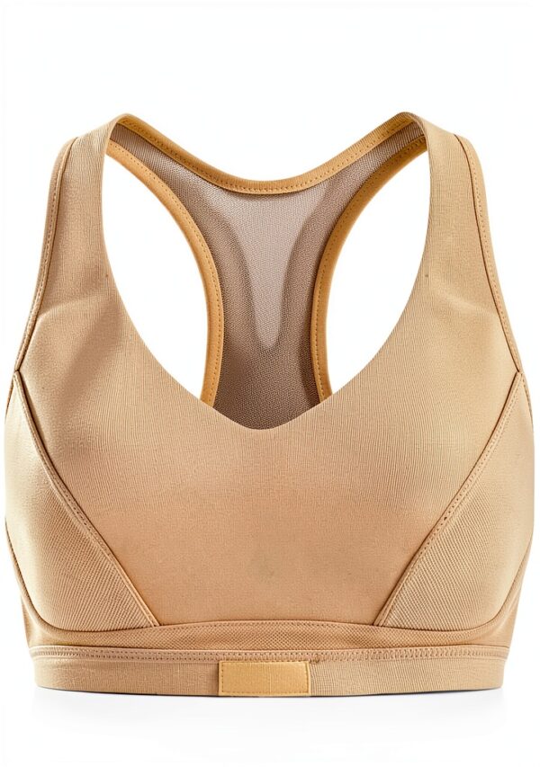 Soutien-gorge sport Champion beige confortable femme-2