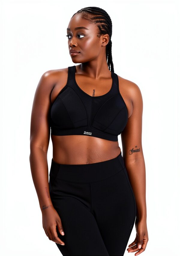 Soutien-gorge de sport Champion Active D+ Femme Noir Blanc-1