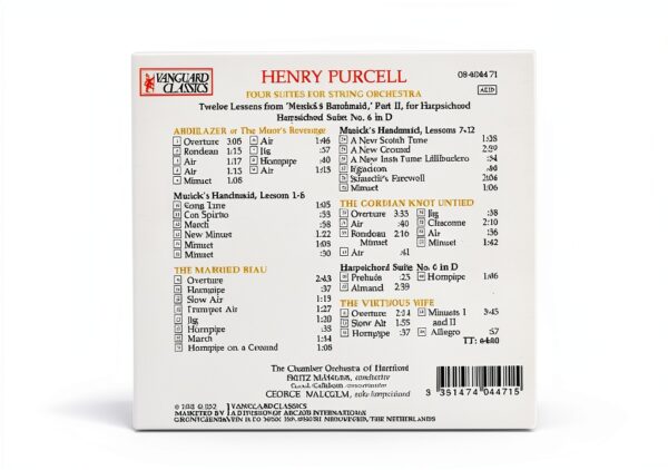 Streicher & Cembalosuiten CD Vanguard Gramola Haute fidélité-1