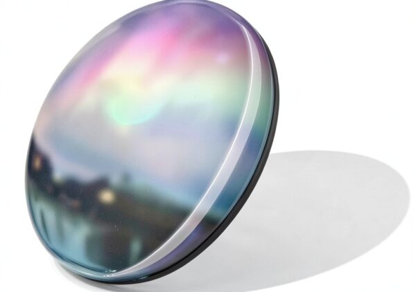 Aimant de réfrigérateur 3D Hartford USA en verre cristal 5 cm rond-0