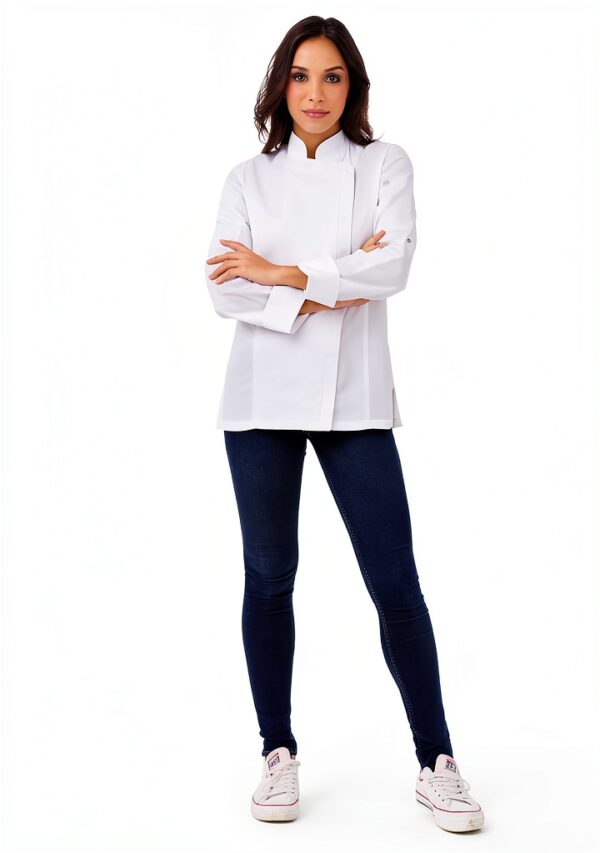 Chef Works Hartford Manteau de Chef Veste de chef Femme Blanc-2