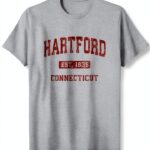 Hartford Connecticut CT Vintage Athletic Sports T-Shirt-0
